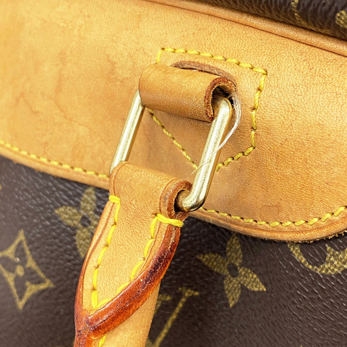 【6hb0185】ルイヴィトン ハンドバッグ モノグラム ドーヴィル M47270 ブラウン【中古】レディース