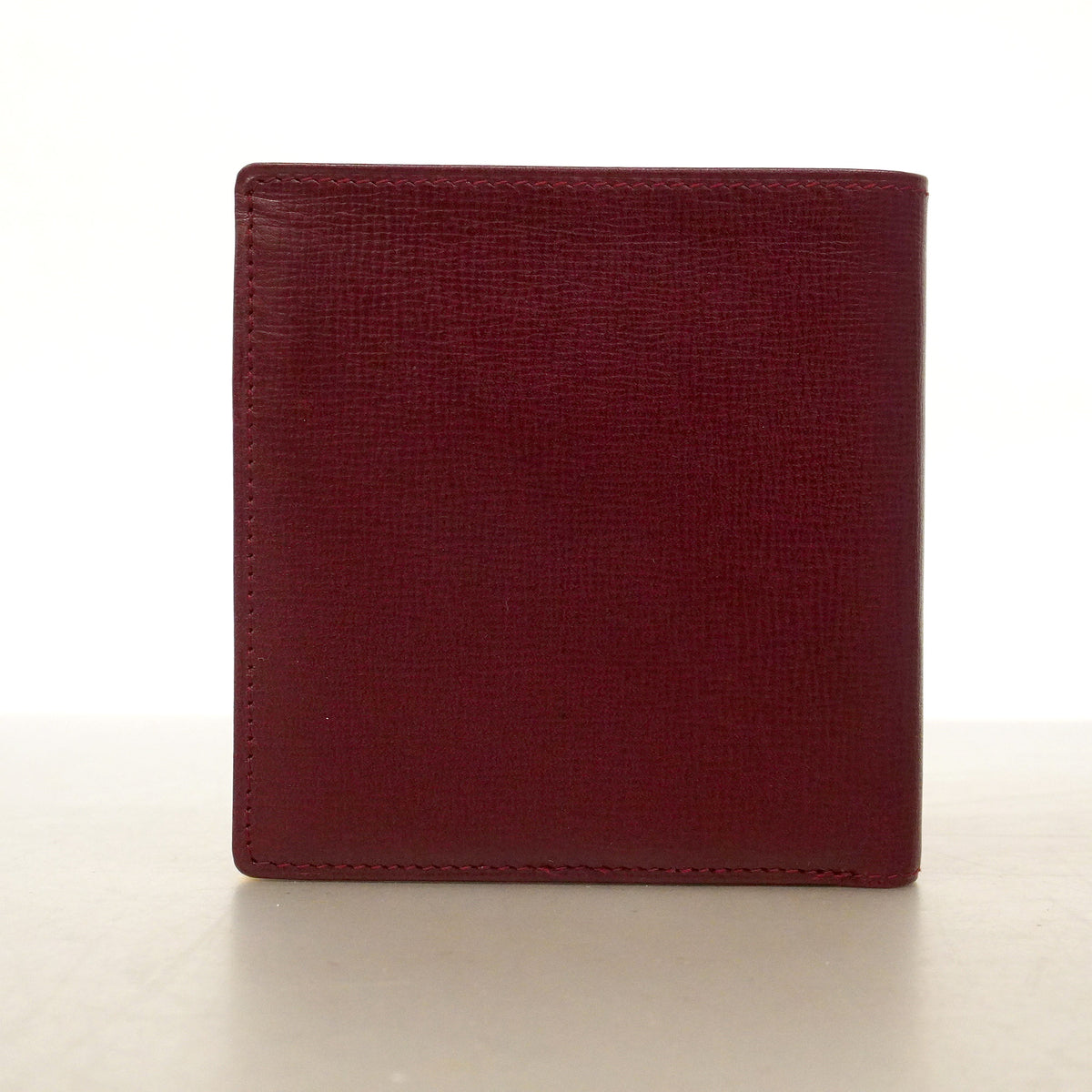 【6hb0200】カルティエ 財布 マスト レザー ボルドー ゴールド金具【中古】メンズ