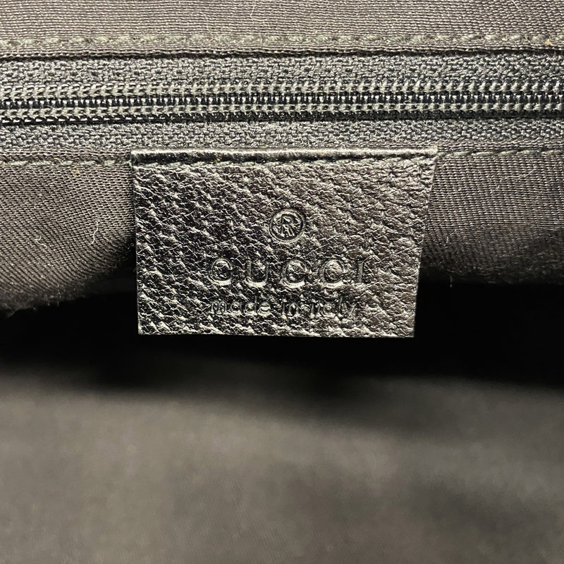 【6hb0202】グッチ トートバッグ GGキャンバス 121023 キャンバス ブラック シルバー金具【中古】レディース