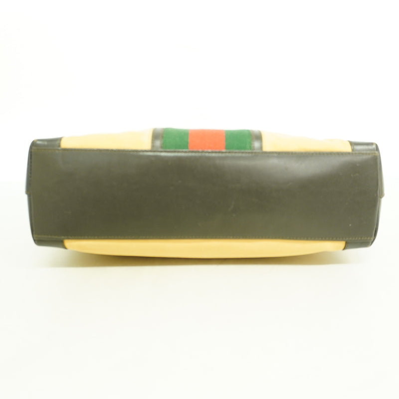 【6hb0220】グッチ トートバッグ 002 1119 キャンバス ブラウン ゴールド金具【中古】レディース