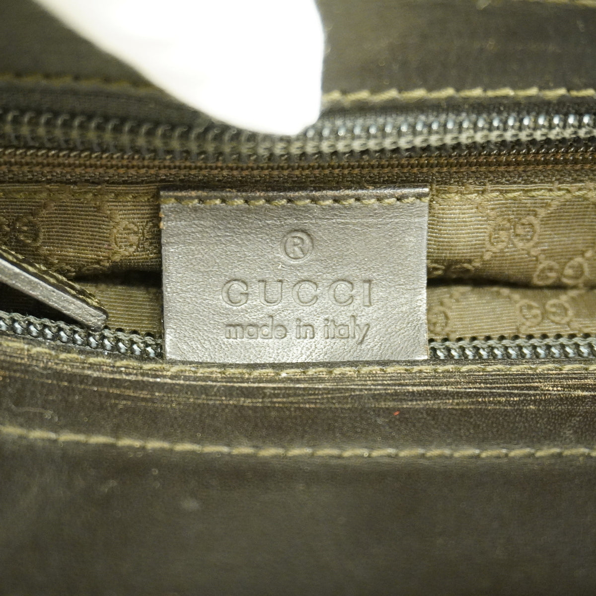【6hb0220】グッチ トートバッグ 002 1119 キャンバス ブラウン ゴールド金具【中古】レディース