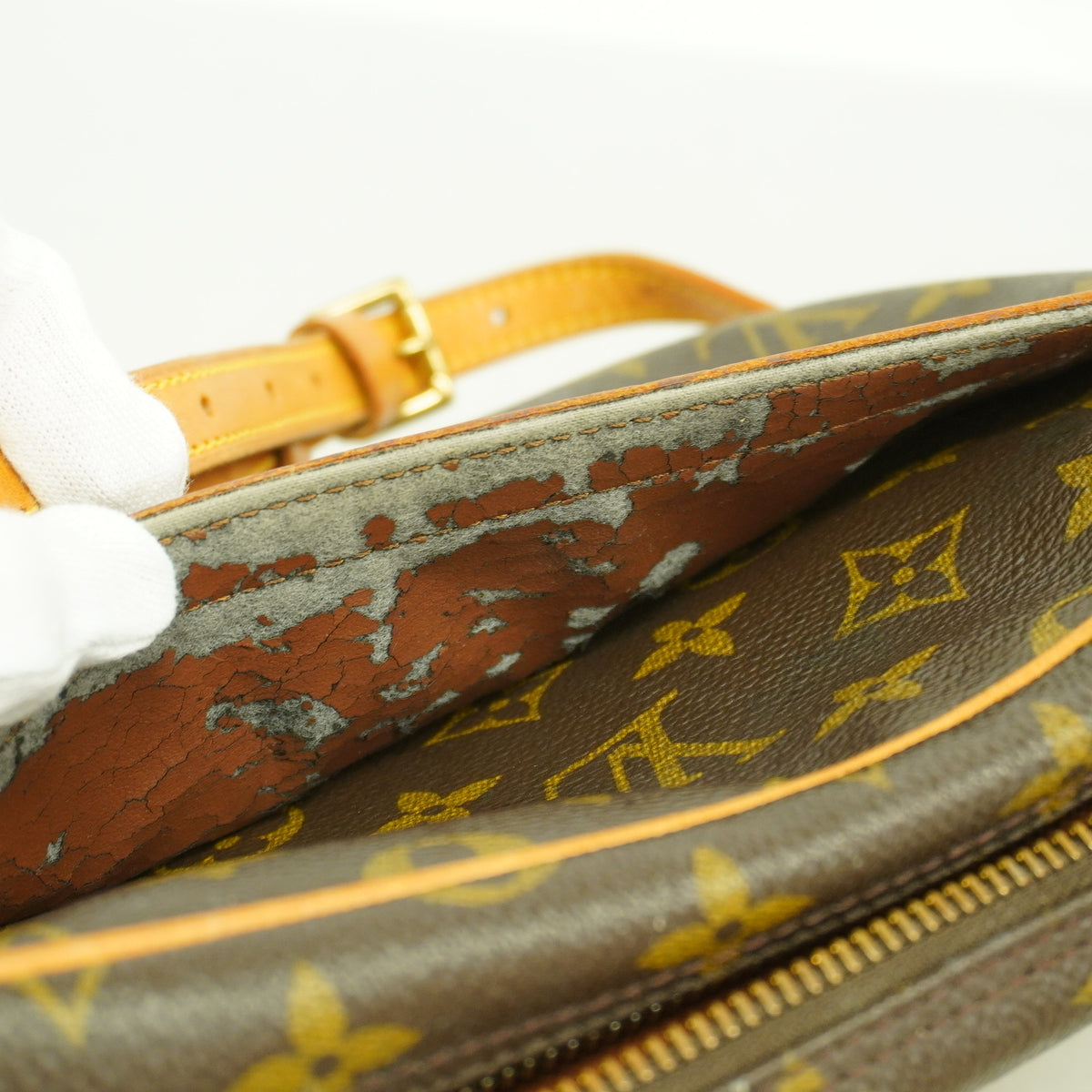 【6hb0222】ルイヴィトン ショルダーバッグ モノグラム ジュヌフィーヌ M51226 ブラウン【中古】レディース