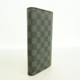 【6hb0236】ルイヴィトン 長財布 ダミエ・グラフィット ポルトフォイユブラザ N62665 ブラック グレー【中古】メンズ