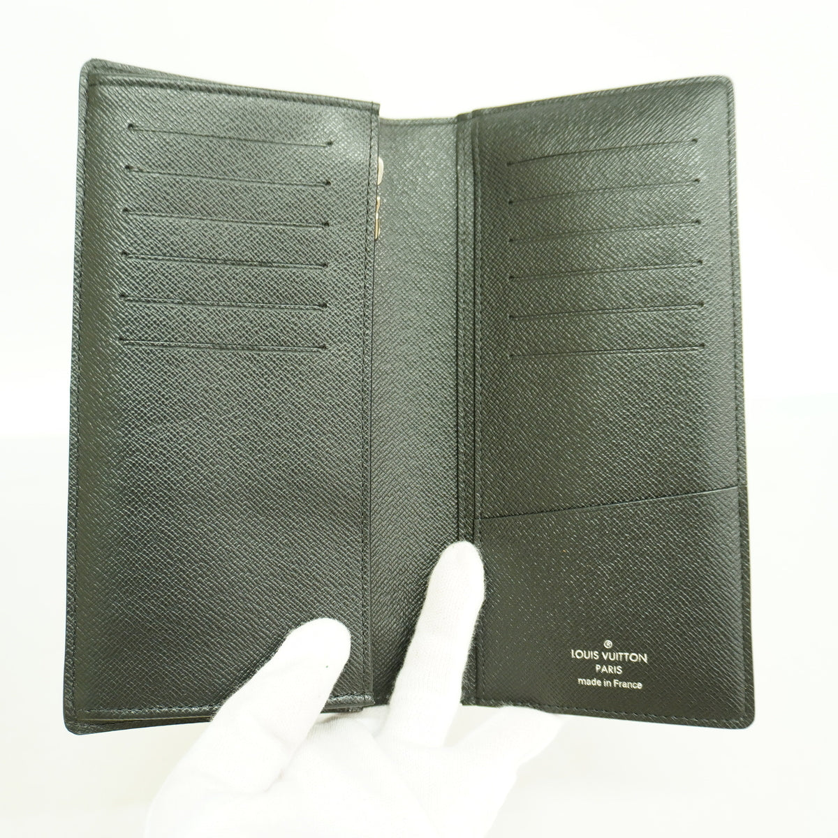 【6hb0236】ルイヴィトン 長財布 ダミエ・グラフィット ポルトフォイユブラザ N62665 ブラック グレー【中古】メンズ