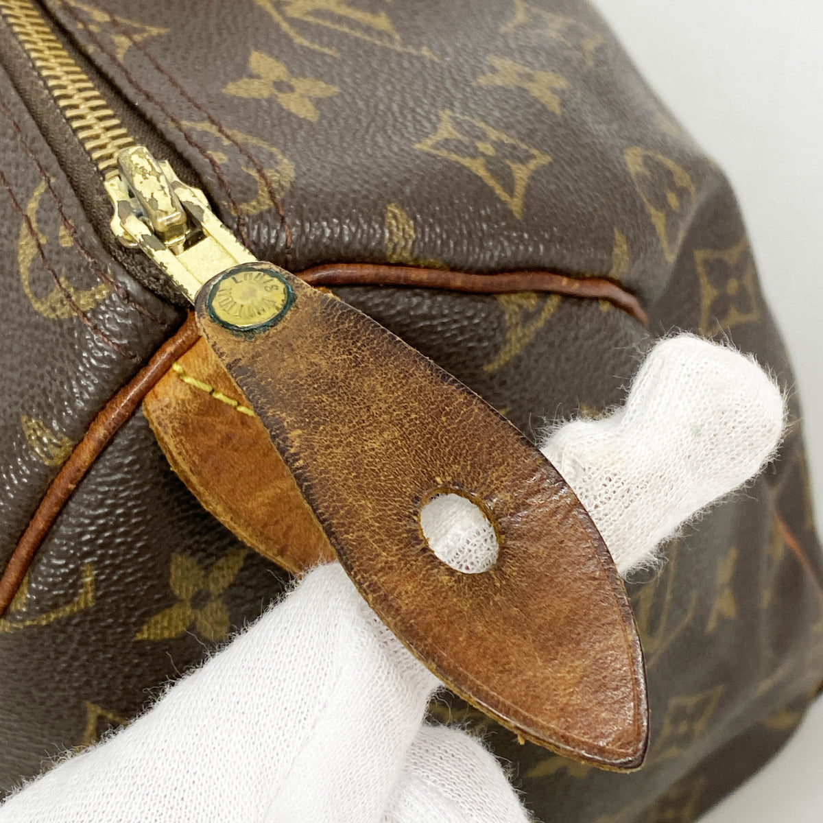 【6hb0257】ルイヴィトン ハンドバッグ モノグラム スピーディ35 M41107 ブラウン【中古】レディース