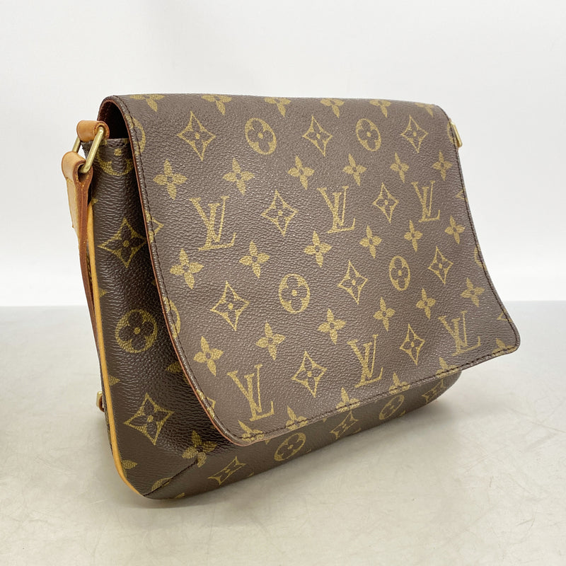 【6hb0262】ルイヴィトン ショルダーバッグ モノグラム ミュゼットタンゴショートストラップ M51257 ブラウン【中古】レディース