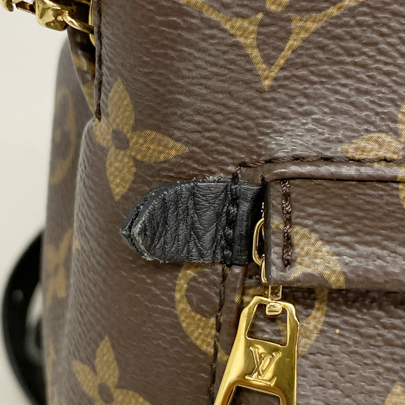 【6hb0263】ルイヴィトン リュック・デイパック モノグラム パームスプリングスバックパックPM M41560 ブラウン【中古】レディース