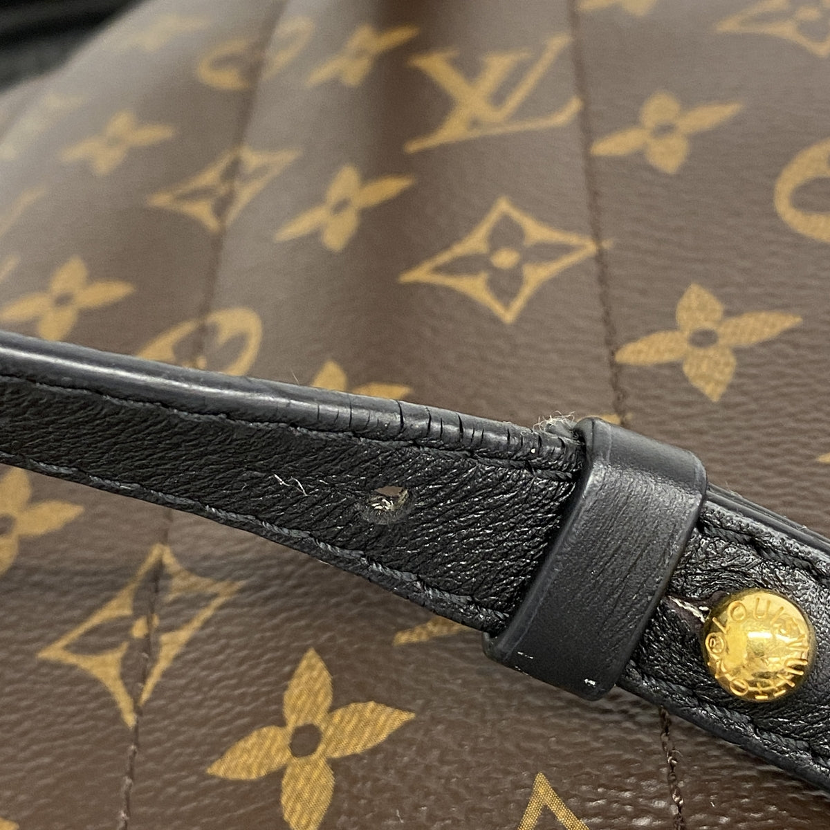 【6hb0263】ルイヴィトン リュック・デイパック モノグラム パームスプリングスバックパックPM M41560 ブラウン【中古】レディース