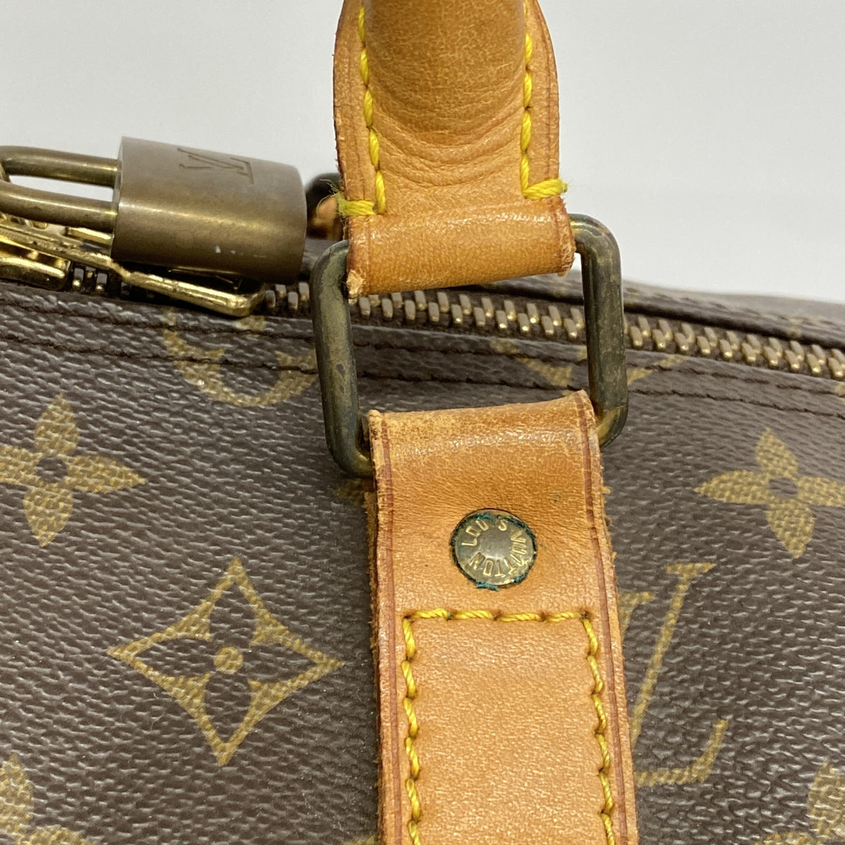 【6hb0268】ルイヴィトン ボストンバッグ モノグラム キーポルバンドリエール55 M41414 ブラウン【中古】メンズ レディース ユニセックス