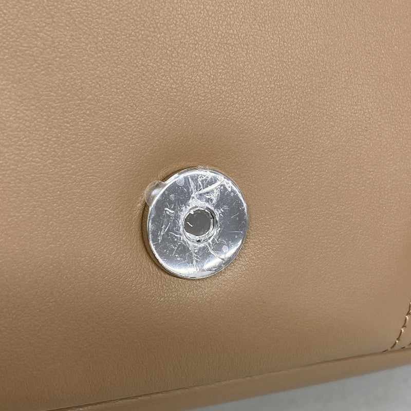 【6hb0271】グッチ ショルダーバッグ GGマーモント 826098 レザー ベージュ シルバー金具【中古】レディース