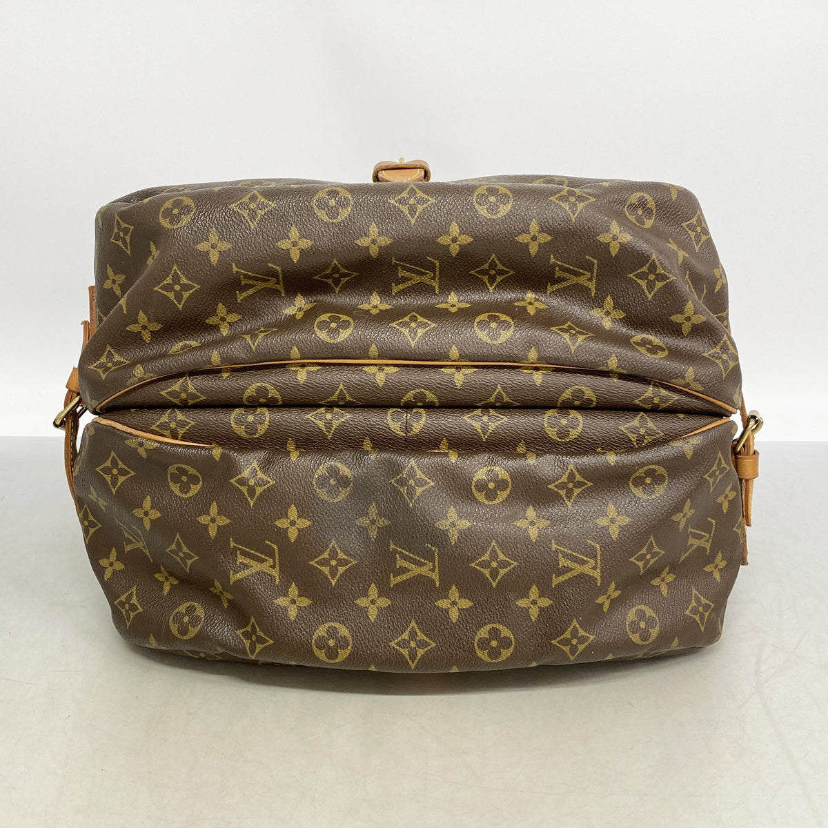 【6hb0273】ルイヴィトン ショルダーバッグ モノグラム ソミュール35 M42254 ブラウン【中古】レディース