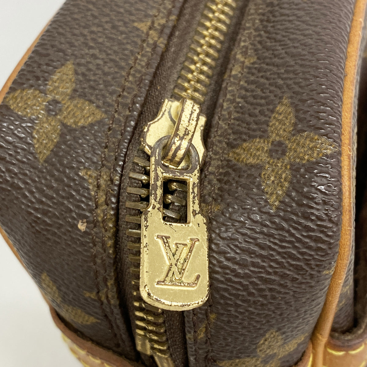 【6hb0277】ルイヴィトン クラッチバッグ モノグラム コンピエーニュ23 M51847 ブラウン【中古】メンズ レディース ユニセックス
