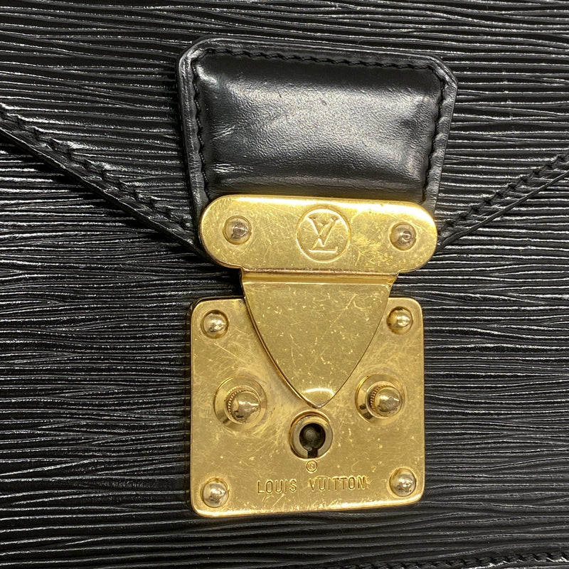 【6hb0278】ルイヴィトン クラッチバッグ エピ ポシェットセリエドラゴンヌ M52612 ノワール【中古】メンズ