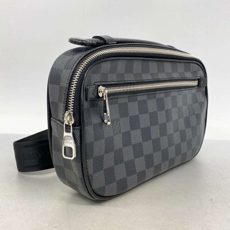 【6hb0288】ルイヴィトン ボディバッグ ダミエ・グラフィット アンブレール N41289 ブラック【中古】メンズ