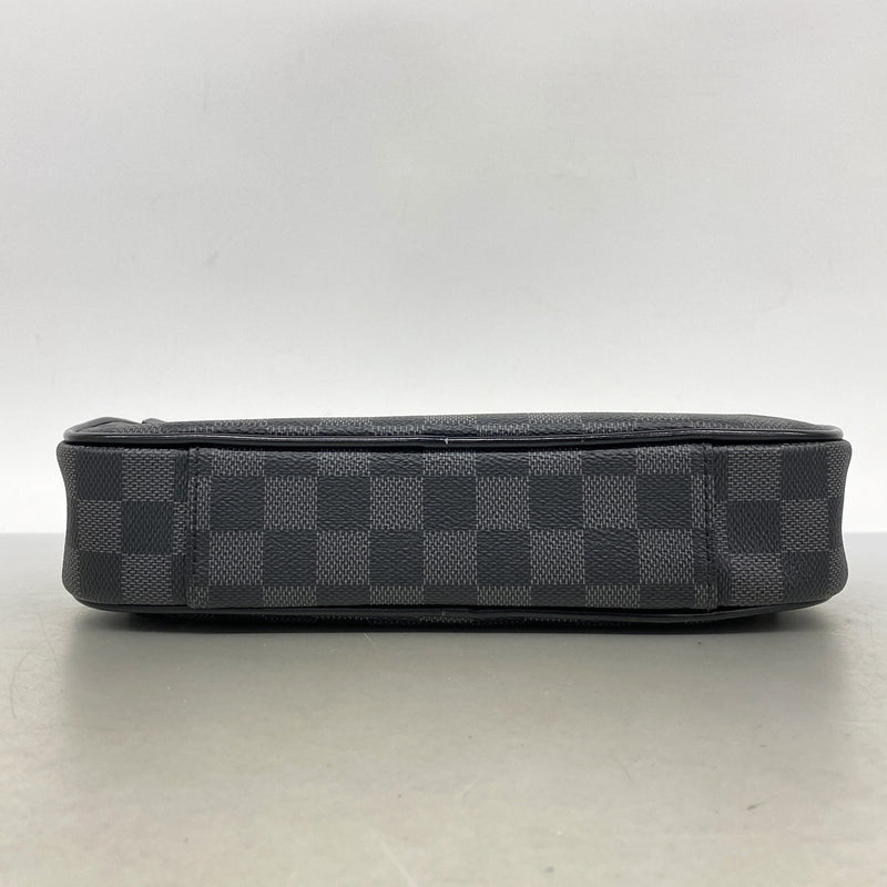 【6hb0288】ルイヴィトン ボディバッグ ダミエ・グラフィット アンブレール N41289 ブラック【中古】メンズ