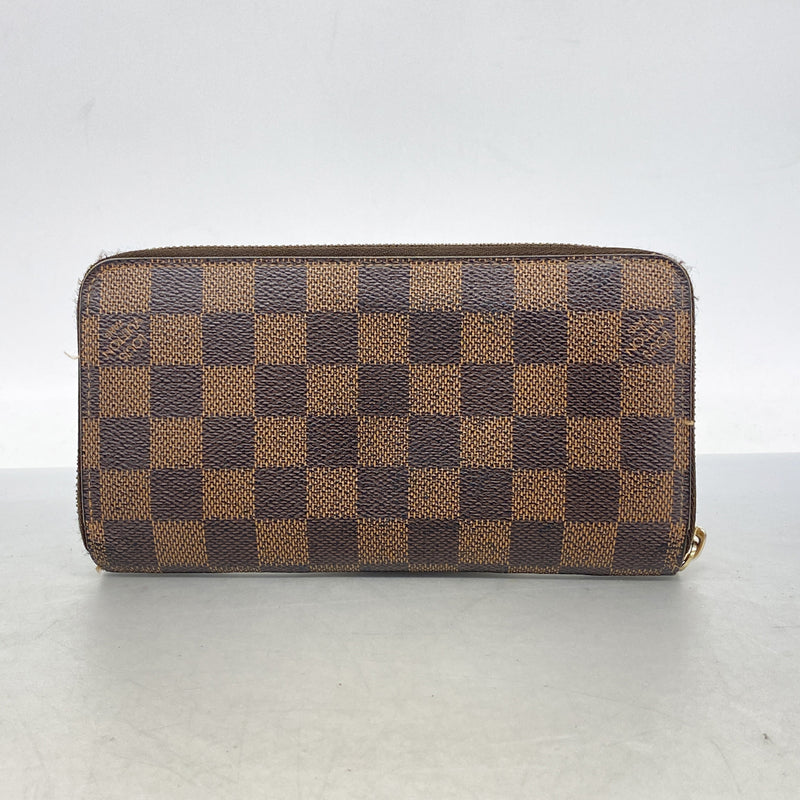 【6hb0289】ルイヴィトン 長財布 ダミエ ジッピーウォレット N60015 エベヌ【中古】メンズ レディース ユニセックス