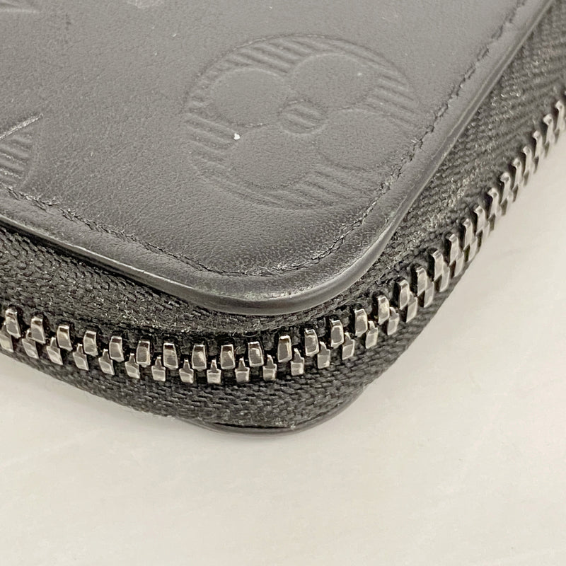 【6hb0299】ルイヴィトン 長財布 モノグラム・シャドウ ジッピーウォレットヴェルティカル M62902 ノワール【中古】メンズ