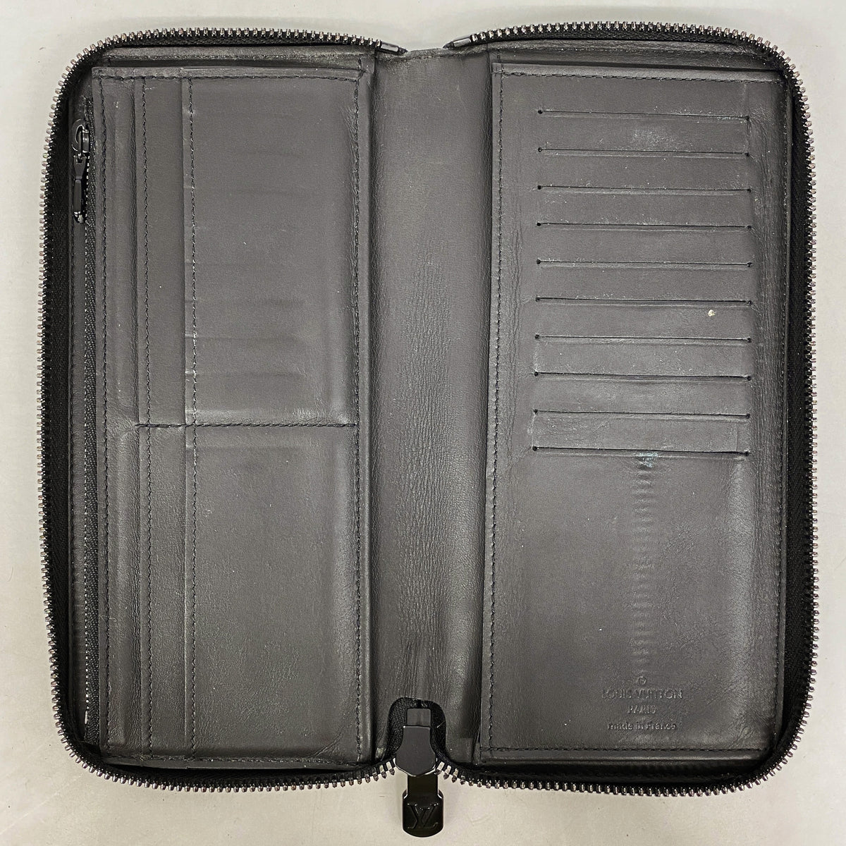 【6hb0299】ルイヴィトン 長財布 モノグラム・シャドウ ジッピーウォレットヴェルティカル M62902 ノワール【中古】メンズ