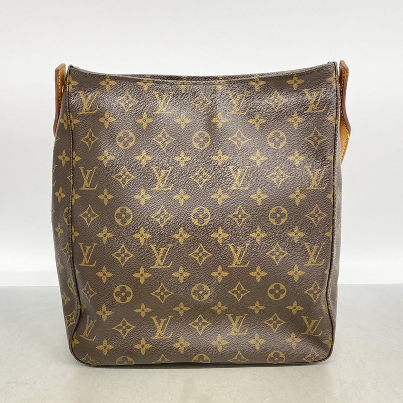【6hb0303】ルイヴィトン ショルダーバッグ モノグラム ルーピングGM M51145 ブラウン【中古】レディース