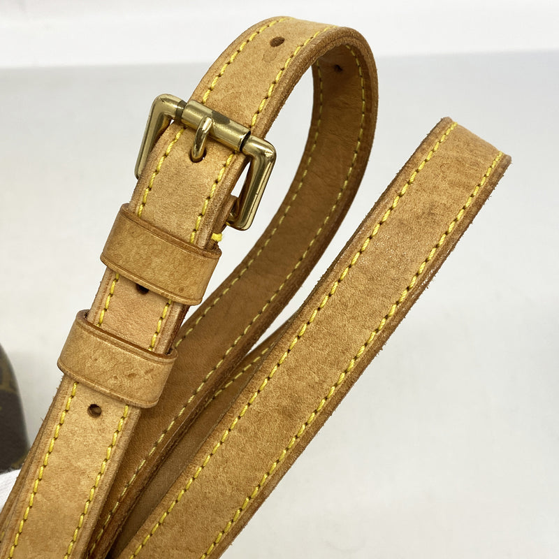 【6hb0305】ルイヴィトン ショルダーバッグ モノグラム ミュゼットサルサロングストラップ M51387 ブラウン【中古】レディース