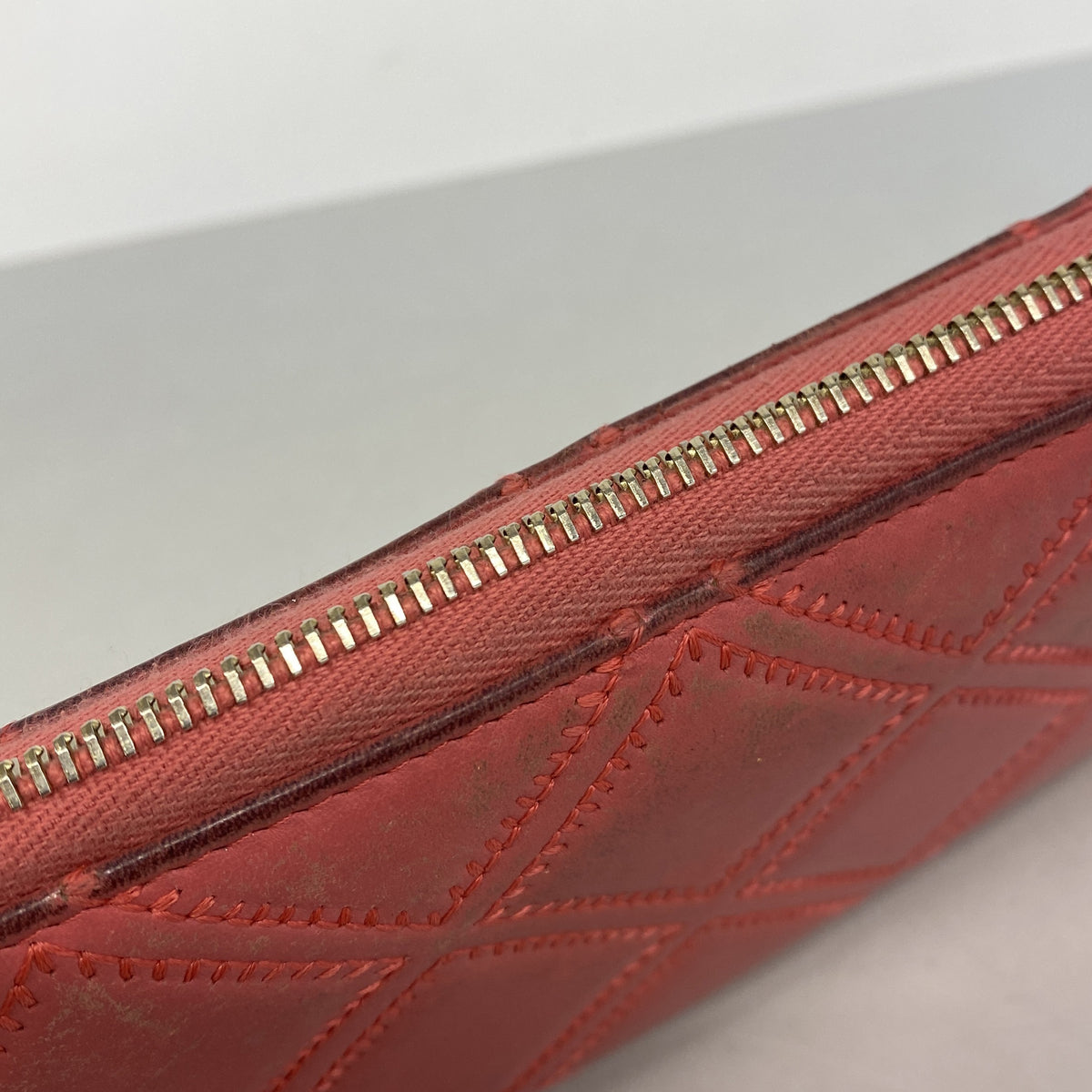 【6hb0313】シャネル 長財布 マトラッセ レザー ピンク ゴールド金具【中古】レディース
