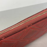 【6hb0313】シャネル 長財布 マトラッセ レザー ピンク ゴールド金具【中古】レディース