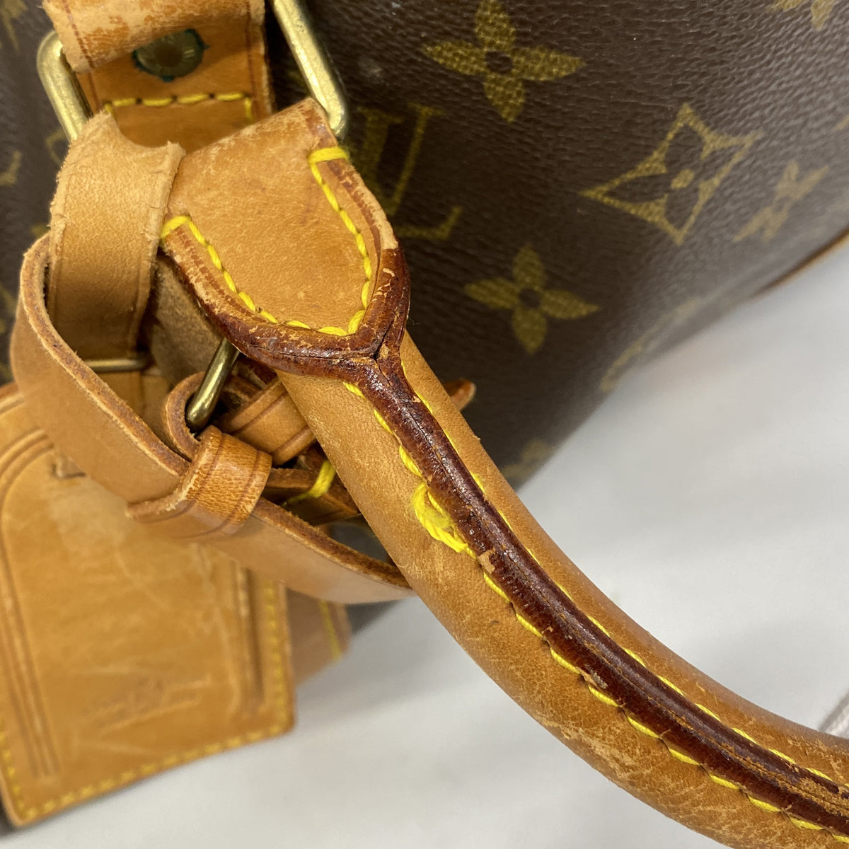 【6hb0314】ルイヴィトン ボストンバッグ モノグラム キーポルバンドリエール50 M41416 ブラウン【中古】レディース
