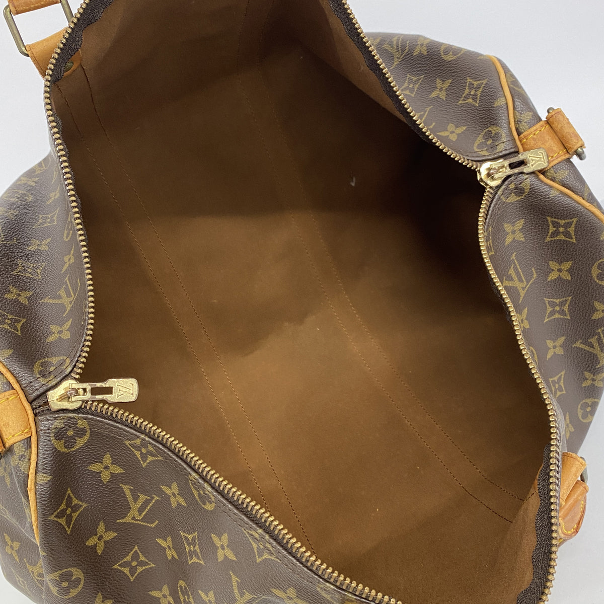 【6hb0314】ルイヴィトン ボストンバッグ モノグラム キーポルバンドリエール50 M41416 ブラウン【中古】レディース