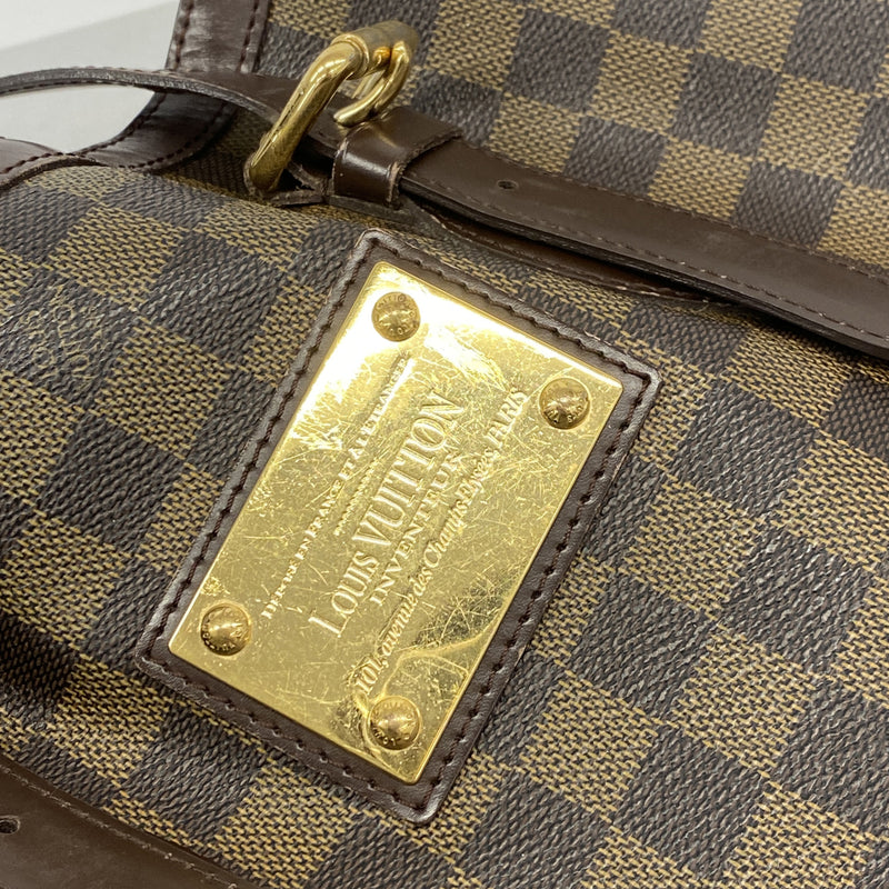 【6hb0316】ルイヴィトン トートバッグ ダミエ ハムステッドMM N51204 エベヌ【中古】レディース
