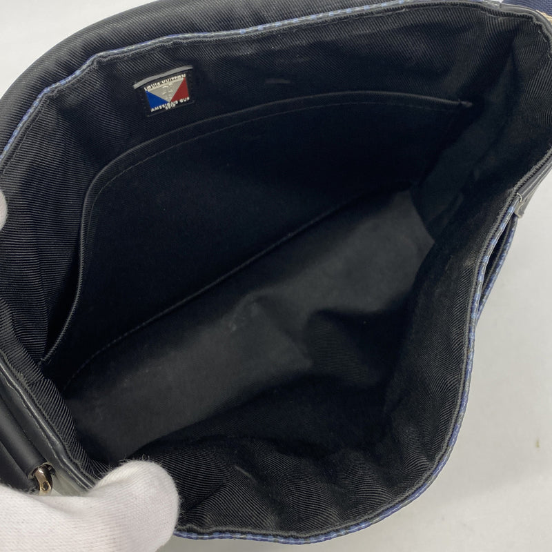 【6hb0317】ルイヴィトン ショルダーバッグ ダミエラティテュード ディストリクトMM M N44004 ネイビー【中古】メンズ