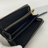 【6hb0319】ルイヴィトン 長財布 モノグラム・アンプラント バイカラー ジッピーウォレット M82338 ブラック ベージュ【中古】レディース