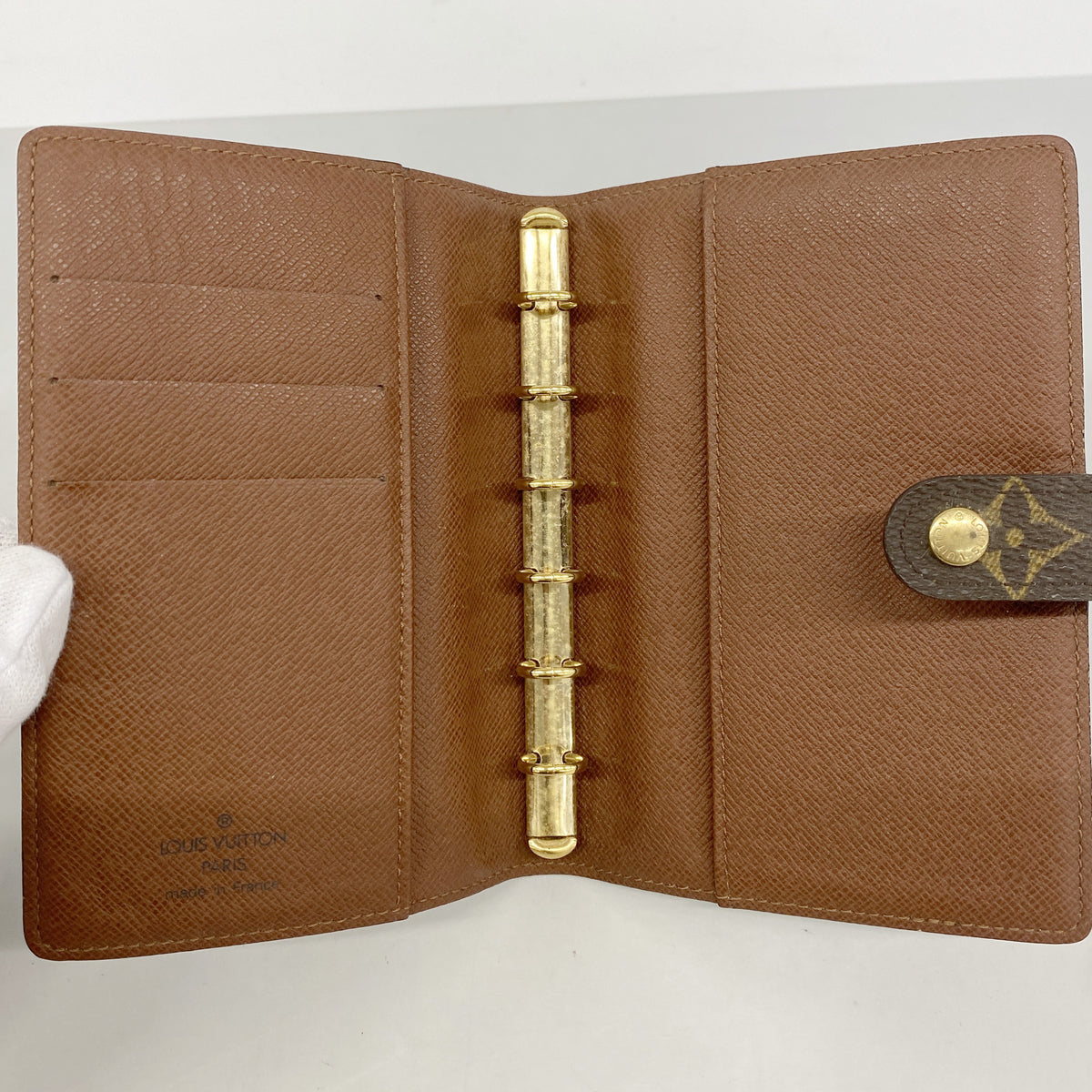 【6hb0320】ルイヴィトン 手帳カバー モノグラム アジェンダPM R20005 ブラウン【中古】メンズ レディース ユニセックス