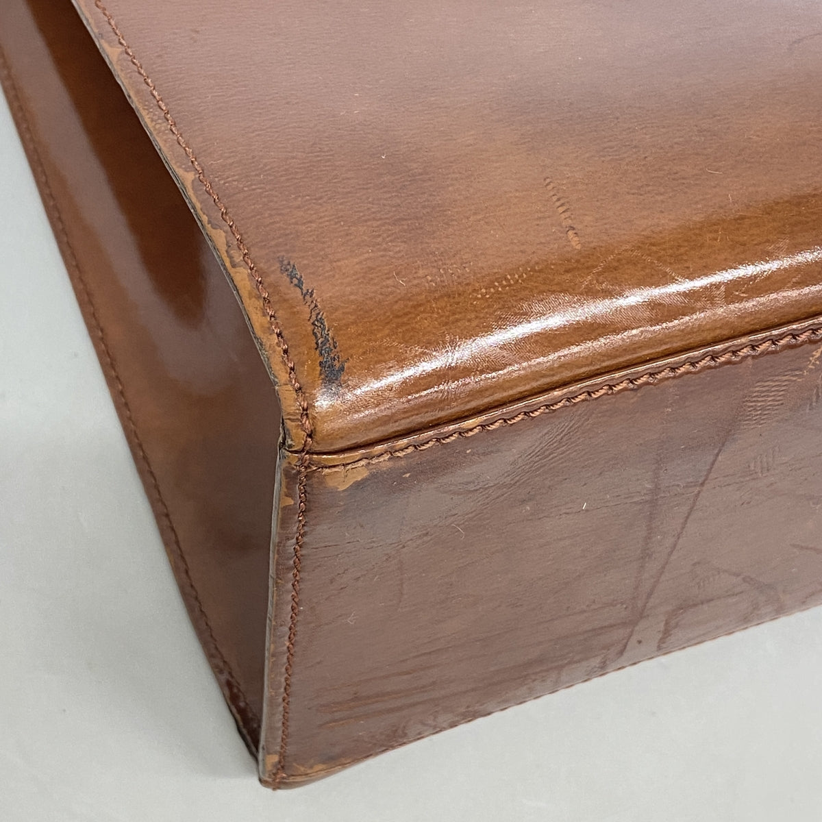 【6hb0321】カルティエ トートバッグ パンテール レザー ブラウン シルバー金具【中古】レディース