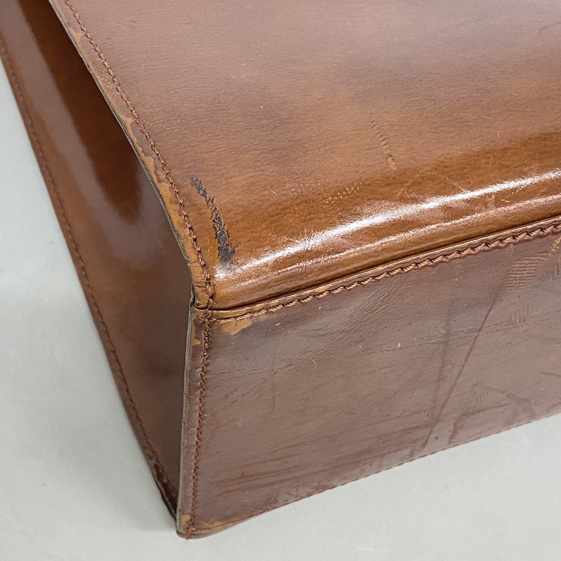 【6hb0321】カルティエ トートバッグ パンテール レザー ブラウン シルバー金具【中古】レディース