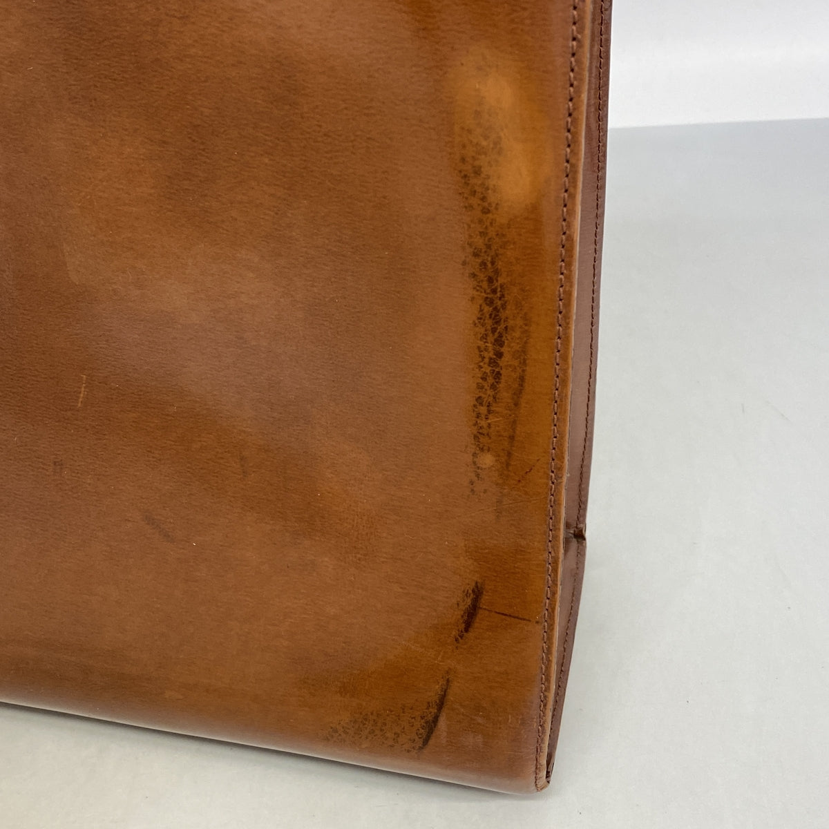 【6hb0321】カルティエ トートバッグ パンテール レザー ブラウン シルバー金具【中古】レディース