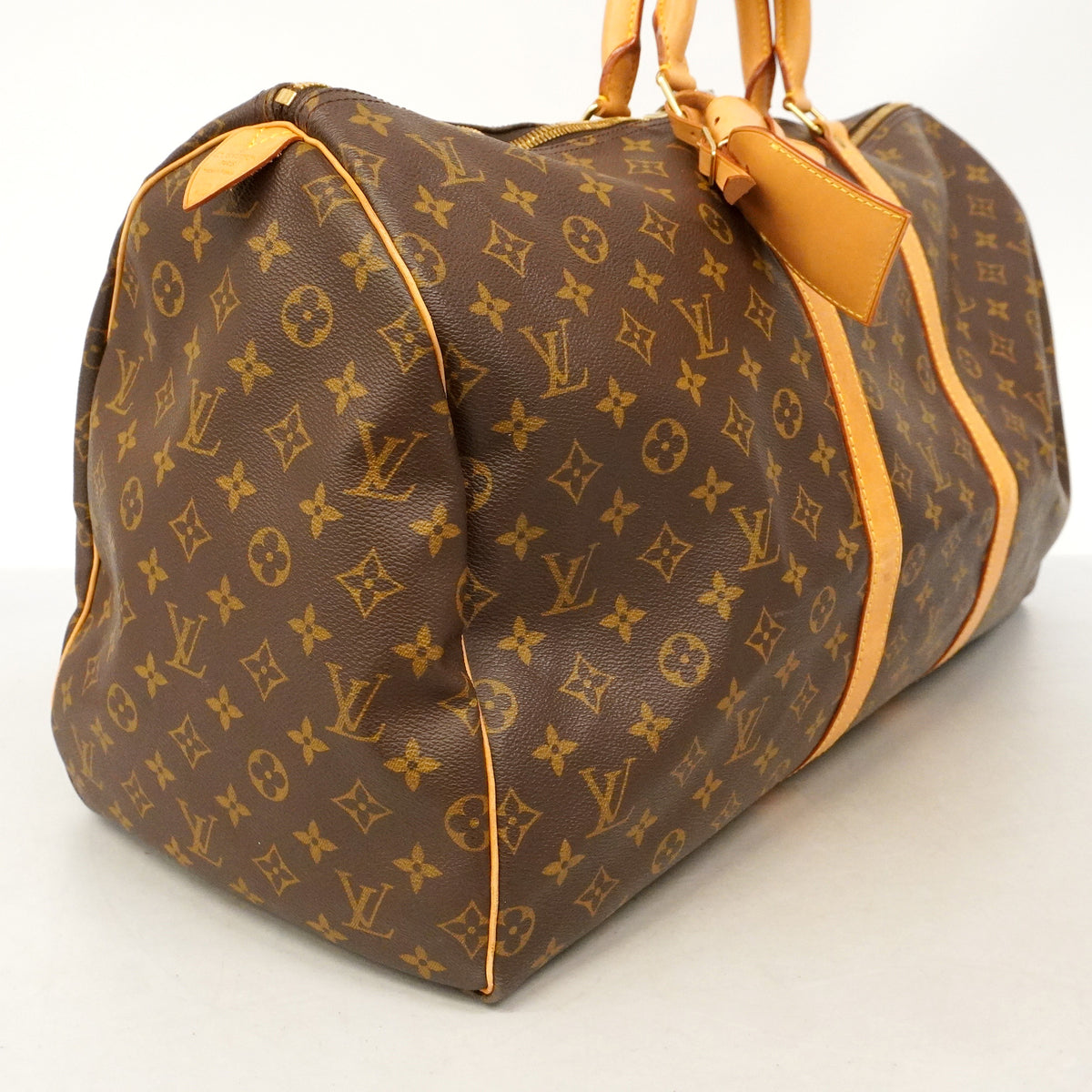 【6hb0341】ルイヴィトン ボストンバッグ モノグラム キーポル55 M41424 ブラウン【中古】メンズ レディース ユニセックス