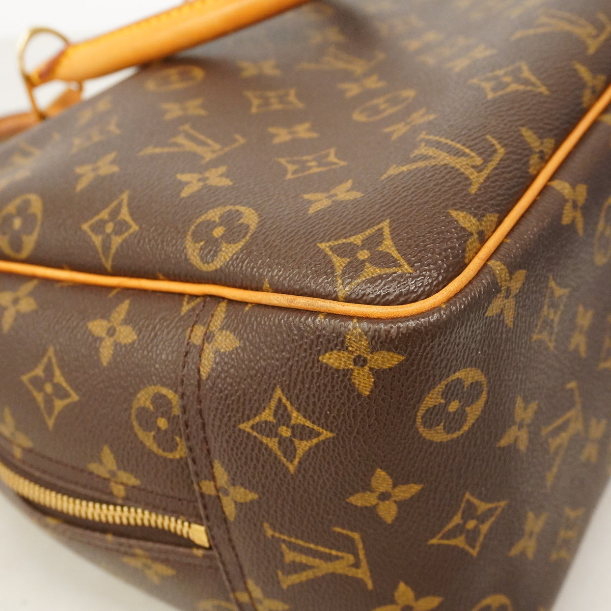 【6hb0342】ルイヴィトン ハンドバッグ モノグラム ドーヴィル M47270 ブラウン【中古】レディース