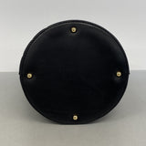 【6hb0350-k】シャネル ハンドバッグ チョコバー ラムスキン ブラック ゴールド金具【中古】レディース