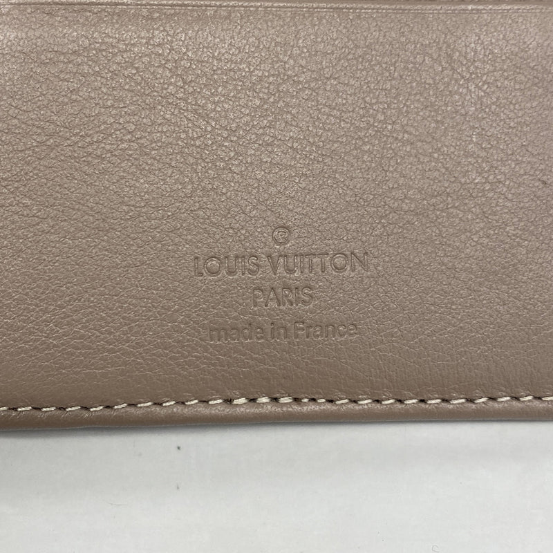 【6hb0354-k】ルイヴィトン 三つ折り長財布 マヒナ ポルトフォイユアメリア M58126 プードル【中古】レディース