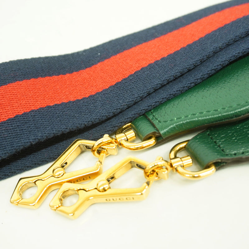 【6hb0357-k】グッチ ハンドバッグ バンブー 702732 レザー グリーン ゴールド金具 2wayバッグ【中古】レディース