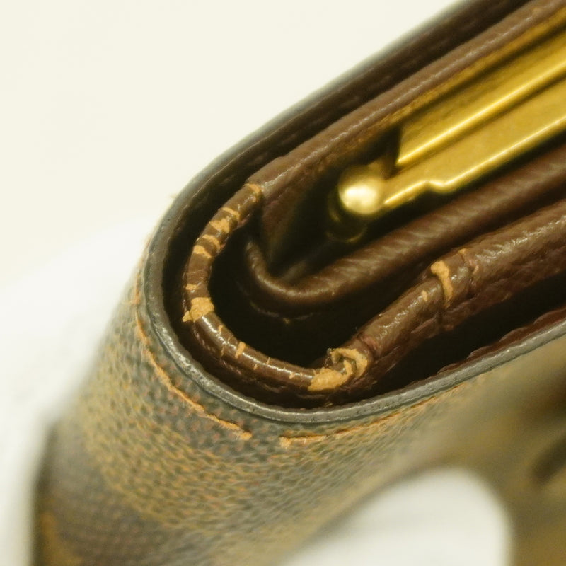 【6hb0361-k】ルイヴィトン 財布 ダミエ ポルトモネビエヴィエノワ N61664 エベヌ【中古】レディース