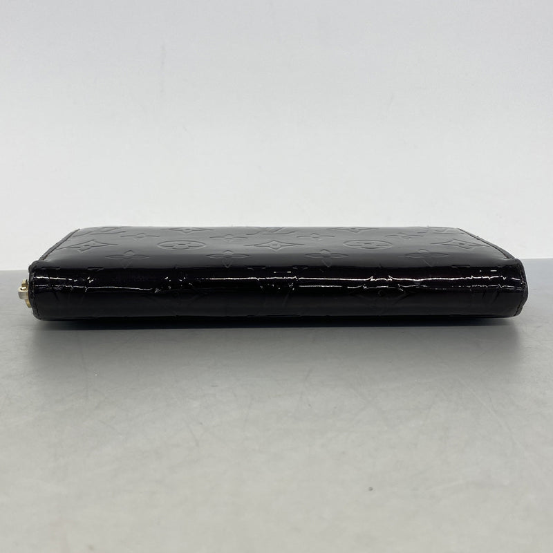 【6hb0374-k】ルイヴィトン 長財布 ヴェルニ ジッピーウォレット M93522 アマラント【中古】レディース