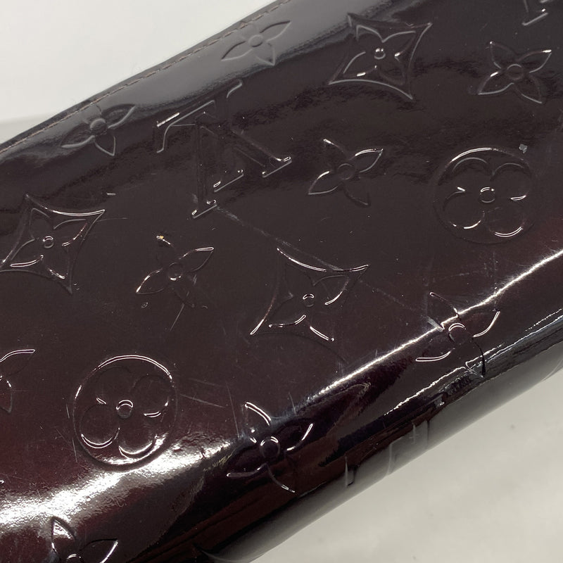【6hb0374-k】ルイヴィトン 長財布 ヴェルニ ジッピーウォレット M93522 アマラント【中古】レディース