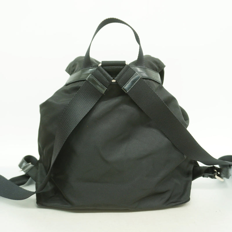 【6hb0379-k】プラダ リュック・デイパック ナイロン ブラック シルバー金具【中古】メンズ レディース ユニセックス