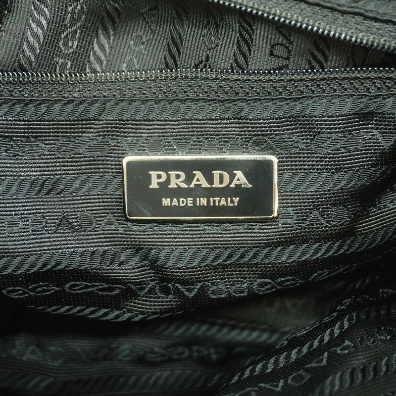 【6hb0379-k】プラダ リュック・デイパック ナイロン ブラック シルバー金具【中古】メンズ レディース ユニセックス