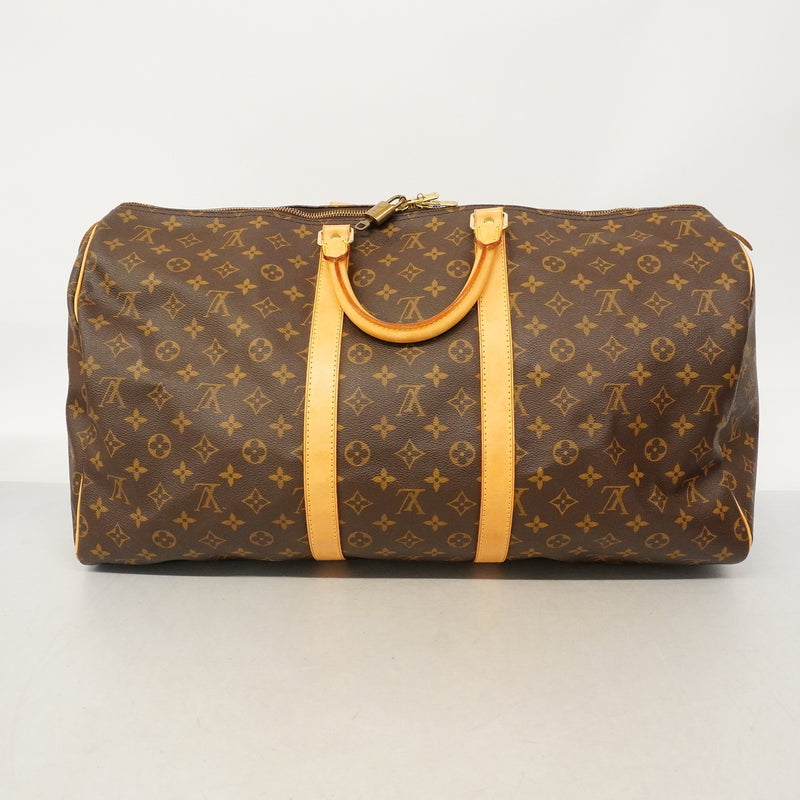 【6hb0389】ルイヴィトン ボストンバッグ モノグラム キーポル55 M41424 ブラウン【中古】メンズ レディース ユニセックス