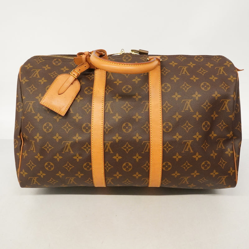 【6hb0390】ルイヴィトン ボストンバッグ モノグラム キーポル45 M41428 ブラウン【中古】メンズ レディース ユニセックス