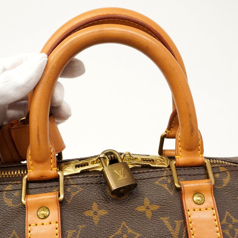 【6hb0390】ルイヴィトン ボストンバッグ モノグラム キーポル45 M41428 ブラウン【中古】メンズ レディース ユニセックス