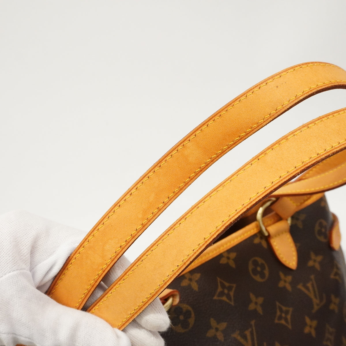 【6hb0392】ルイヴィトン トートバッグ モノグラム バティニョールオリゾンタル M51154 ブラウン【中古】レディース