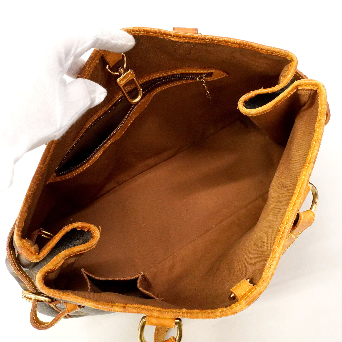 【6hb0393】ルイヴィトン トートバッグ モノグラム バティニョールオリゾンタル M51154 ブラウン【中古】レディース